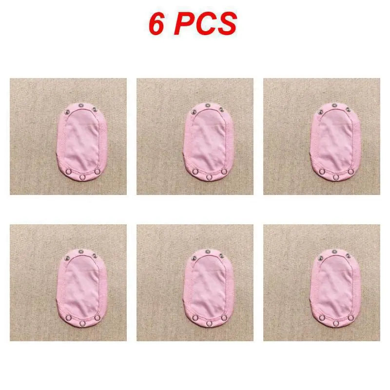 1~6PCS Lovely Cotton Baby Boy Kids Jumpsuit Diaper Lengthen Extender Extension Solid Soft Jumpsuit Bodysuit Extender