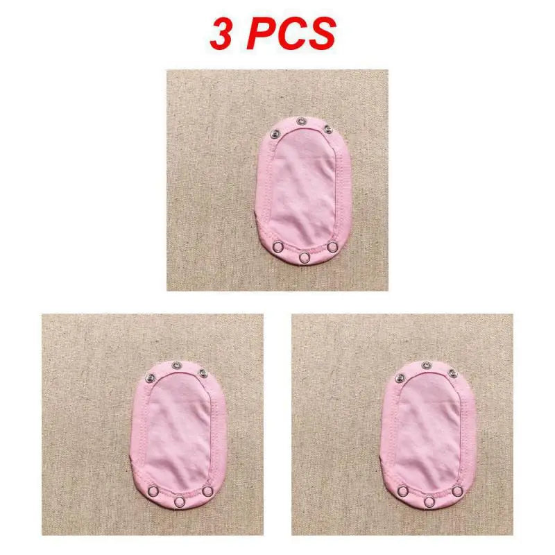 1~6PCS Lovely Cotton Baby Boy Kids Jumpsuit Diaper Lengthen Extender Extension Solid Soft Jumpsuit Bodysuit Extender