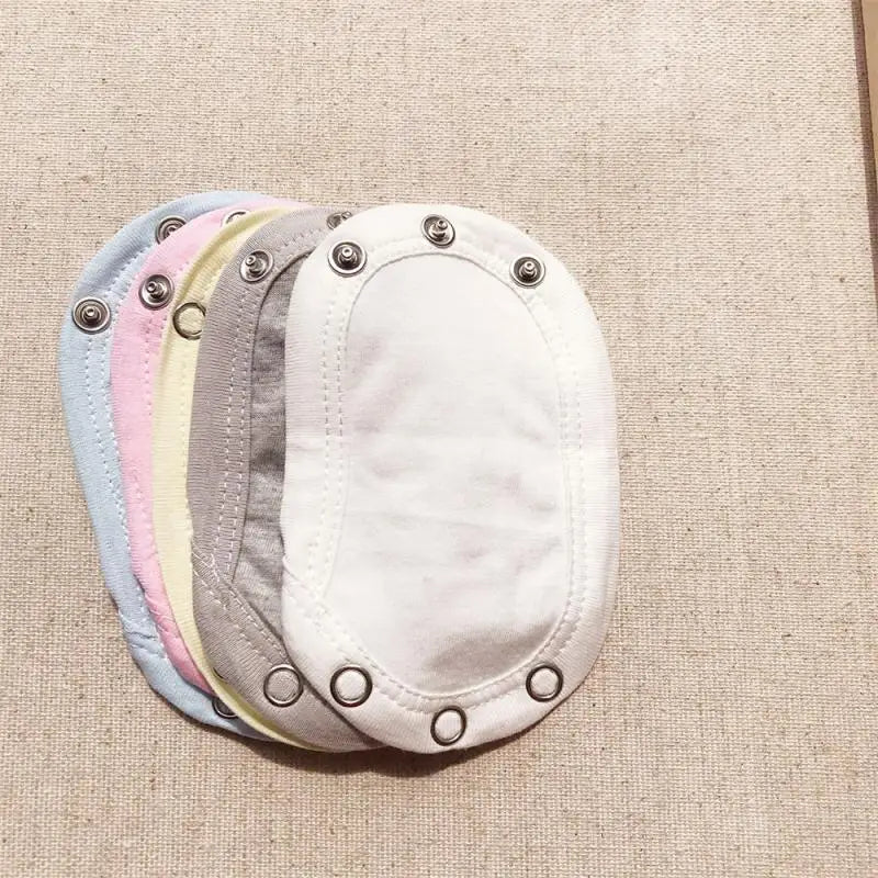 1~6PCS Lovely Cotton Baby Boy Kids Jumpsuit Diaper Lengthen Extender Extension Solid Soft Jumpsuit Bodysuit Extender
