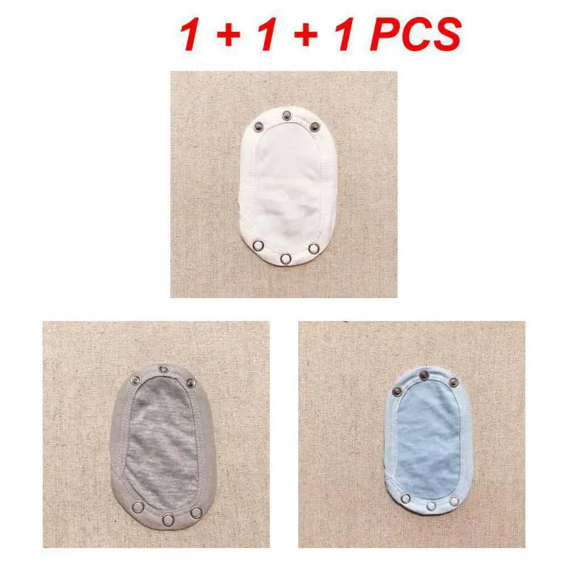 1~6PCS Lovely Cotton Baby Boy Kids Jumpsuit Diaper Lengthen Extender Extension Solid Soft Jumpsuit Bodysuit Extender