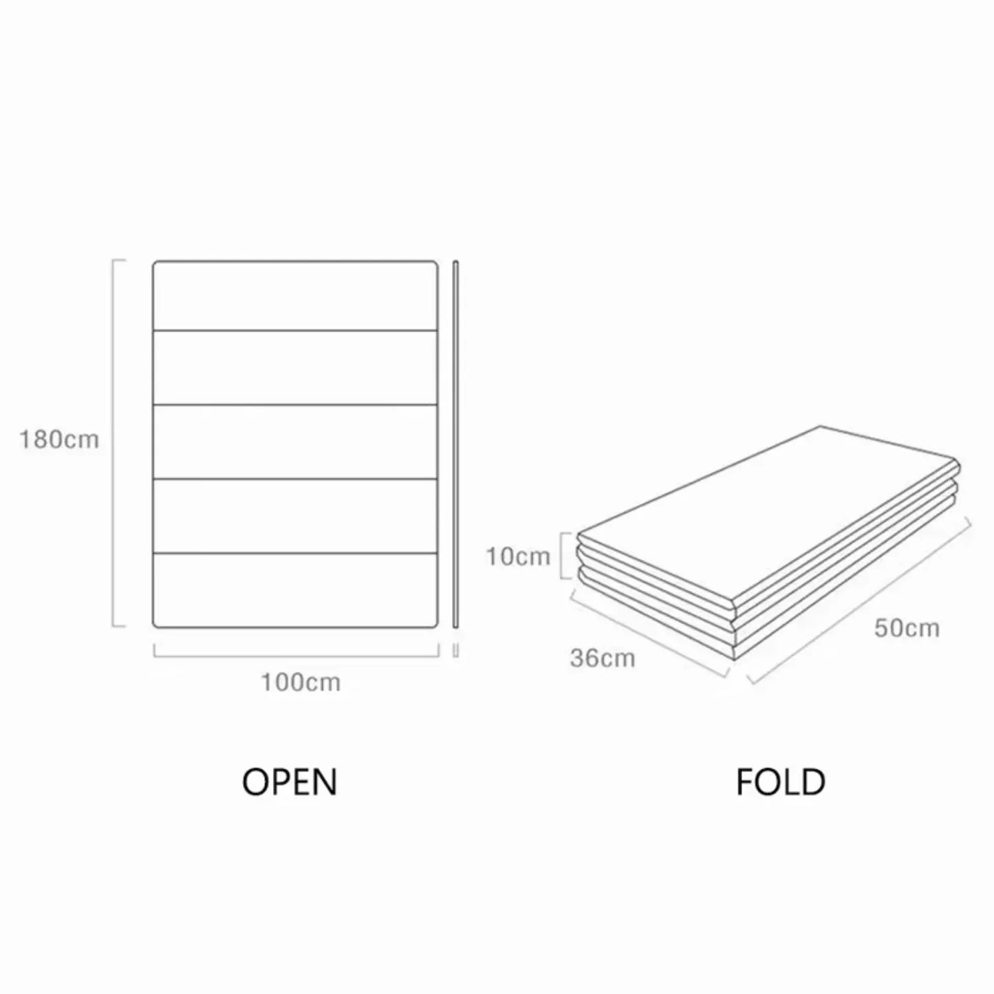 Foldable Baby Play Mat Children's Double-sided Pattern Protection Non-slip Activity Carpet Children's Educational Activity Mat
